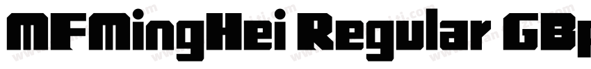 MFMingHei Regular GBpc EUC H字体转换